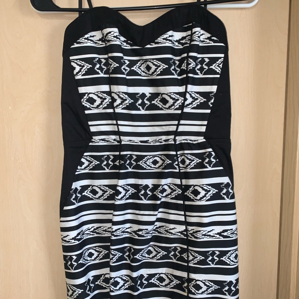 Black and white dress